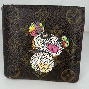 🤎Louis Vuitton x Takashi Murakami Marco Wallet Monogram Panda LIMITED EDITION🤎